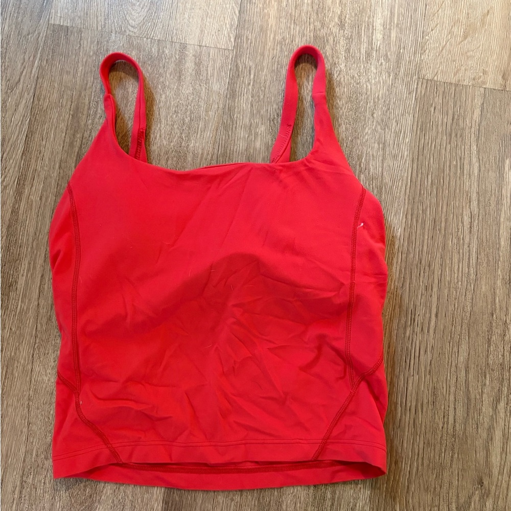 lululemon athletica Red Crop Top
